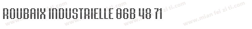 Roubaix Industrielle 06B 48 71pt字体转换